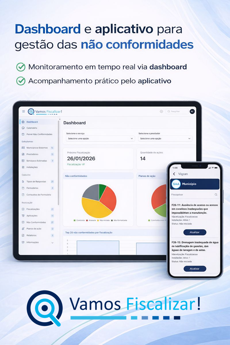 Dashboard e aplicativo para gestão das não conformidades